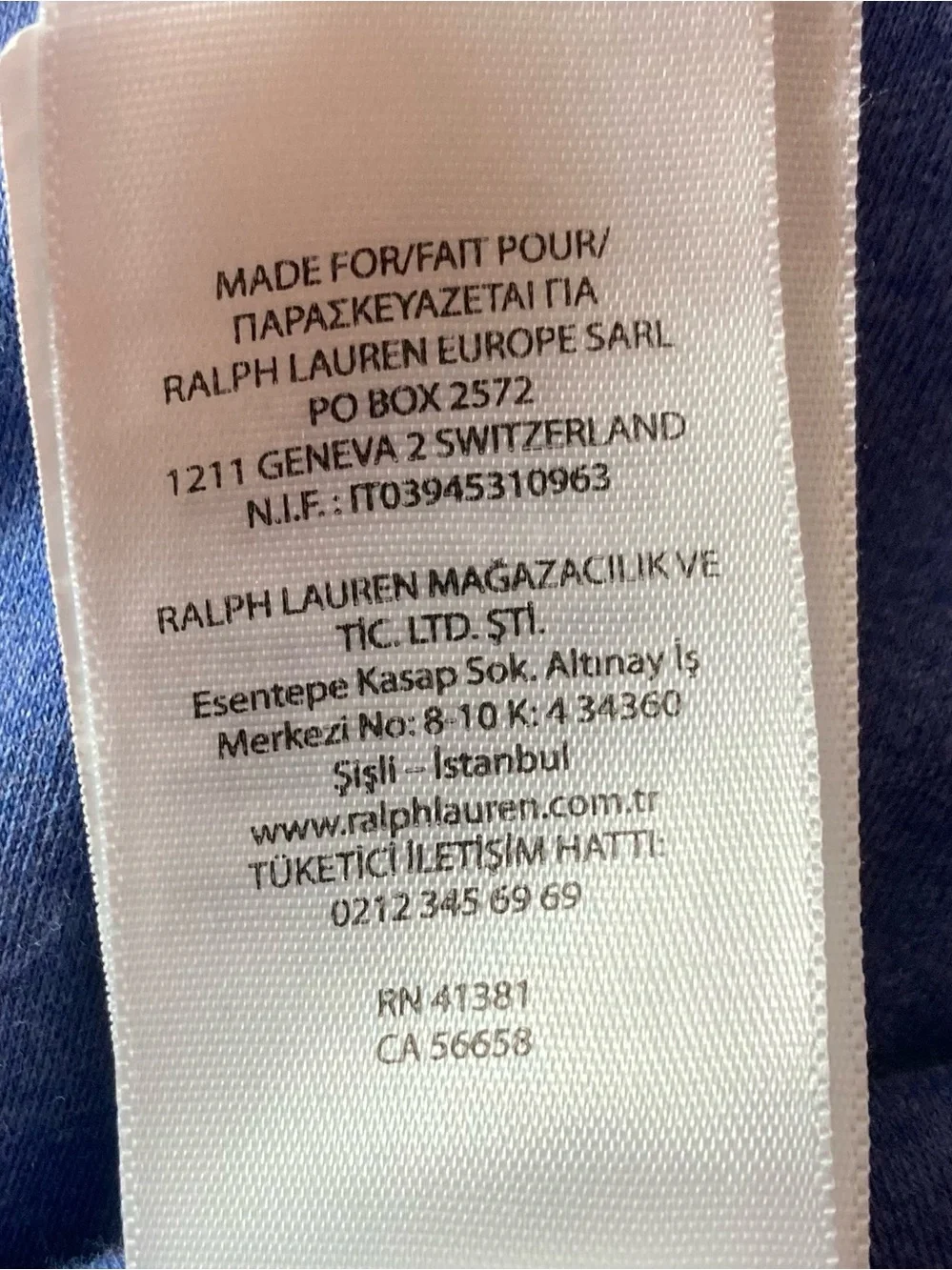 Ralph Lauren Men’s SZ XXL Polo Shirt in a Beautiful blue with White Logo